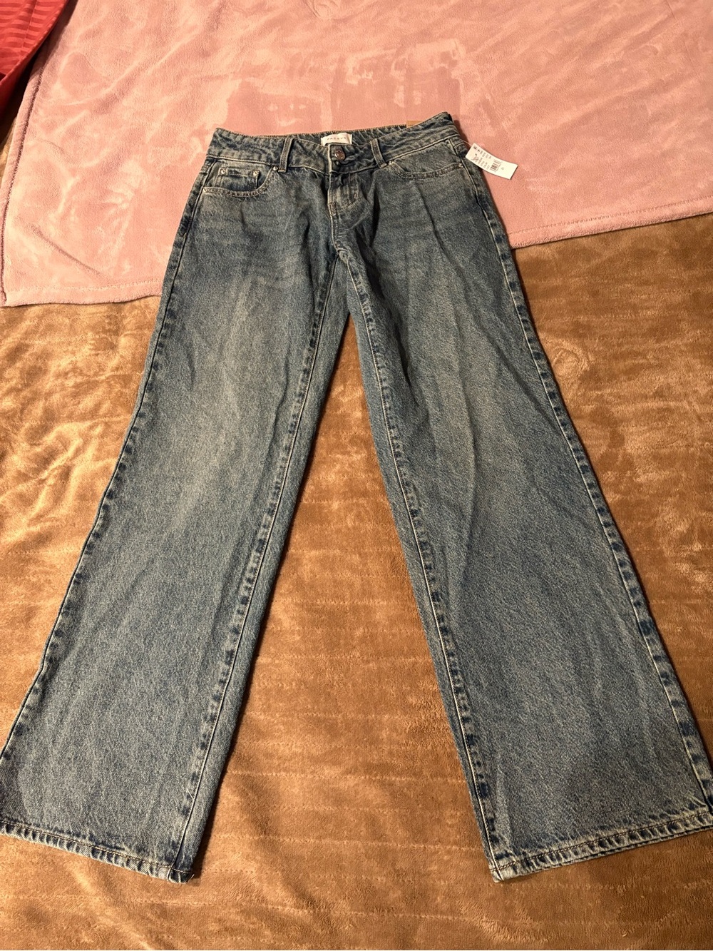 PacSun Women's Wide-Leg Jeans — Light Wash Blue